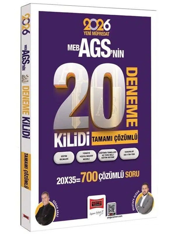 Yargı 2026 MEB-AGS Kilidi Tüm Dersler 20 Deneme Çözümlü - Gökan Araz, Mustafa Alkan 