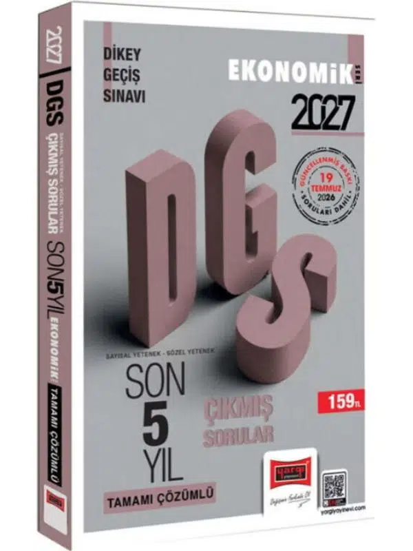 Yargı 2027 DGS Sayısal Sözel Yetenek Tamamı Çözümlü Son 5 Yıl Çıkmış Sorular Ekonomik