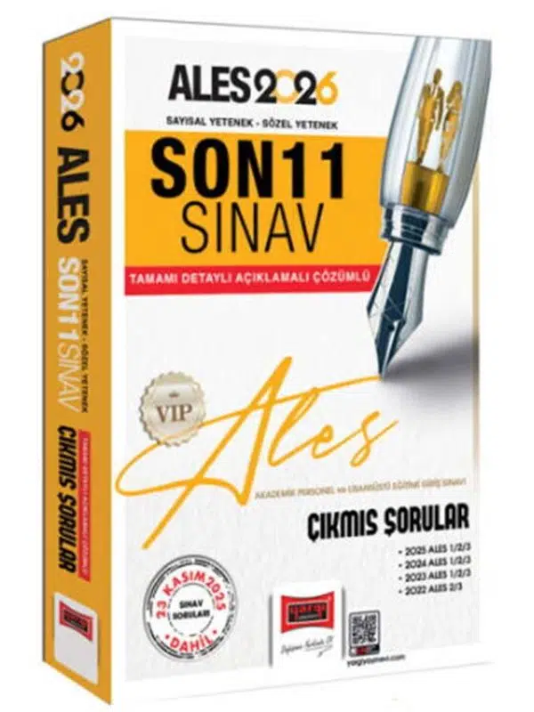 Yargı Yayınları 2026 ALES Sayısal Sözel Yetenek Son 11 Sınav Çıkmış Sorular