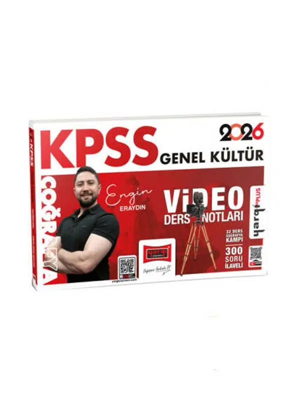 Yargı Yayınları 2026 KPSS Genel Kültür Coğrafya Video Ders Notları (Engin Eraydın)