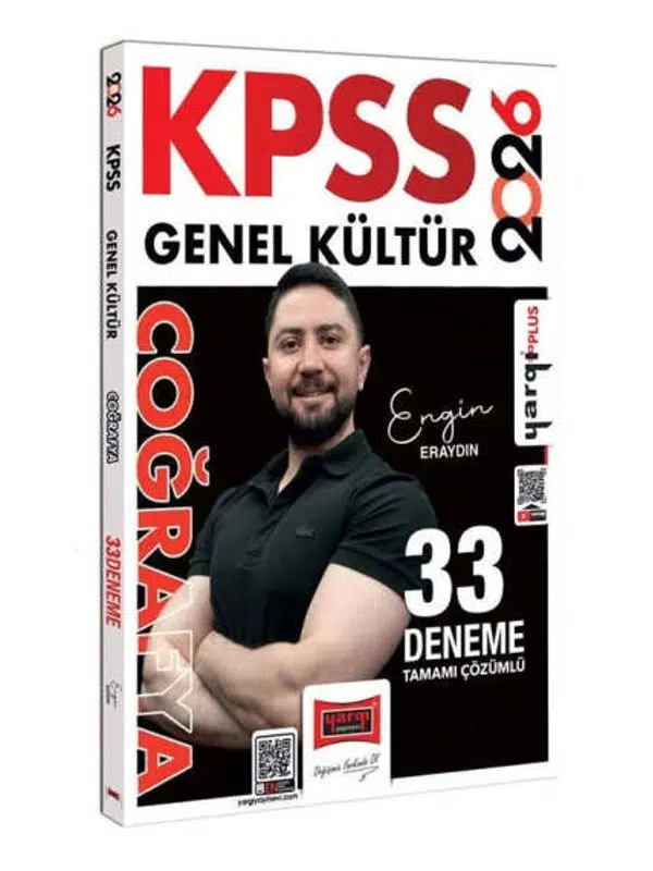 Yargı Yayınları 2026 KPSS Genel Kültür Tamamı Çözümlü Coğrafya 33 Deneme (Engin Eraydın)