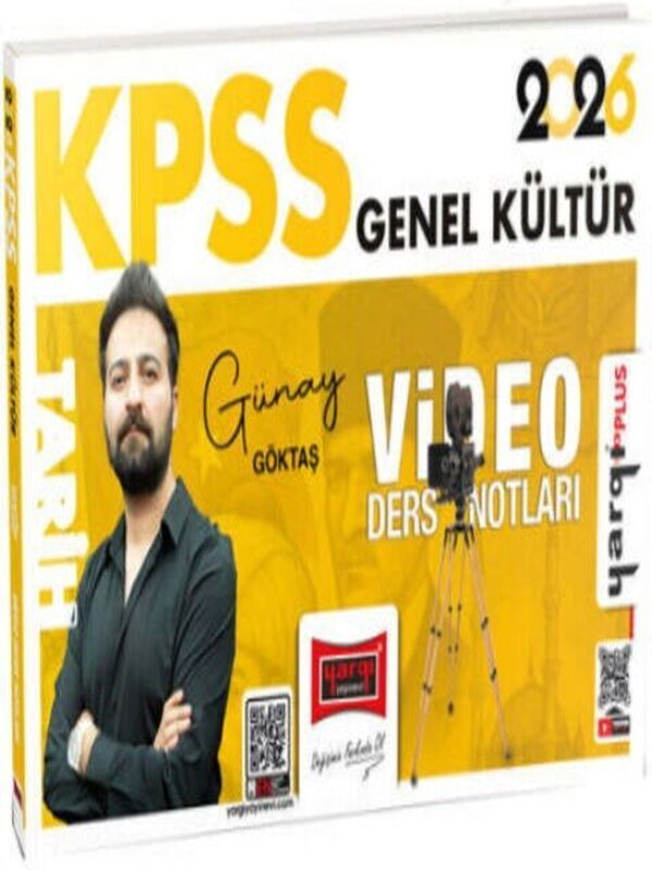 Yargı Yayınları 2026 KPSS Genel Kültür Tarih Video Ders Notları Günay Göktaş