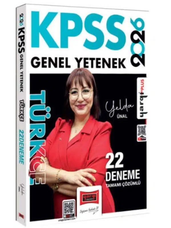 Yargı Yayınları 2026 KPSS Genel Yetenek Tamamı Çözümlü Türkçe 22 Deneme Yelda Ünal