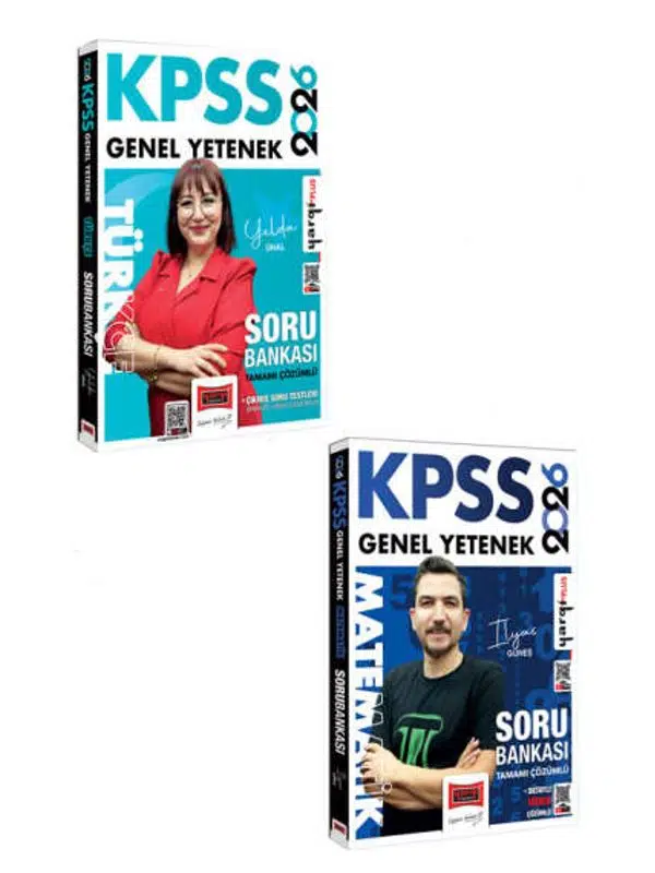 Yargı Yayınları 2026 KPSS Genel Yetenek Türkçe-Matematik Tamamı Çözümlü Soru Bankası Seti (2 Kitap)