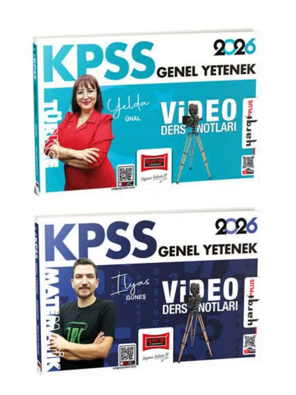 Yargı Yayınları 2026 KPSS Genel Yetenek Video Ders Notları Seti (2 Kitap)