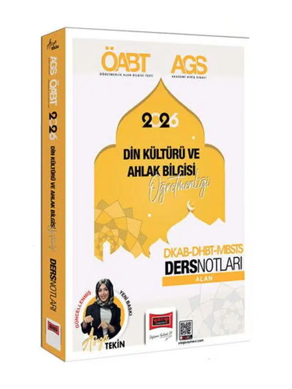 Yargı Yayınları 2026 MEB-AGS DKAB-DHBT-MBSTS Din Kültürü ve Ahlak Bilgisi Öğretmenliği Video Ders Notları (Asya Tekin)