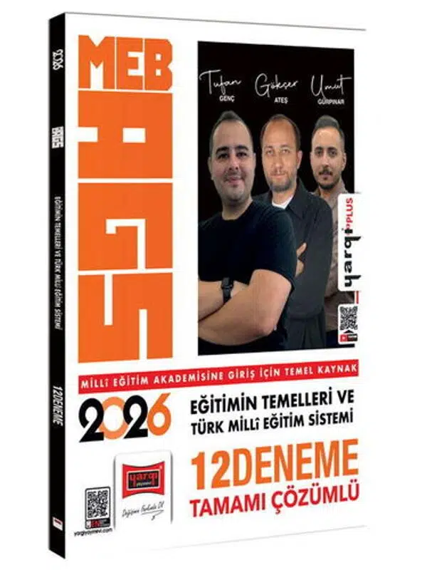 Yargı Yayınları 2026 MEB-AGS Eğitimin Temelleri ve Türk Milli Eğitim Sistemi Tamamı Çözümlü 12 Deneme