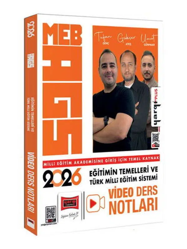 Yargı Yayınları 2026 MEB-AGS Eğitimin Temelleri ve Türk Milli Eğitim Sistemi Video Ders Notları