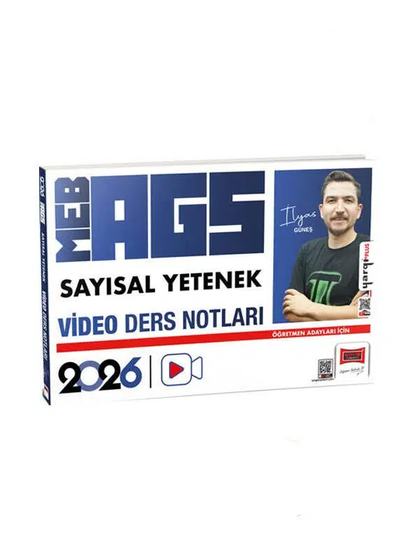 Yargı Yayınları 2026 MEB-AGS Öğretmen Adayları İçin Sayısal Yetenek Video Ders Notları (İlyas Güneş)