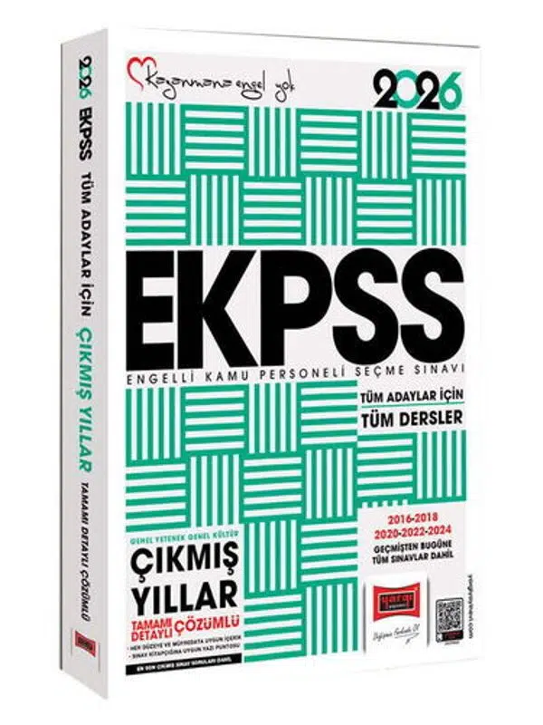 Yargı Yayınları 2026 Tüm Adaylar İçin EKPSS GK-GY Tüm Dersler (2016-2024) Çıkmış Sorular Kitabı