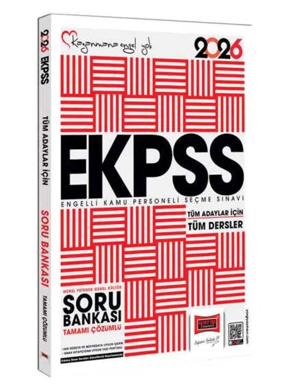 Yargı Yayınları 2026 Tüm Adaylar İçin EKPSS GK-GY Tüm Dersler Tamamı Çözümlü Soru Bankası