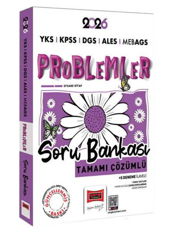 Yargı Yayınları 2026 YKS KPSS ALES DGS MEB-AGS Papatya Serisi Problemler Tamamı Çözümlü Soru Bankası