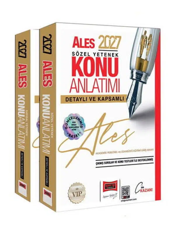 Yargı Yayınları 2027 ALES VİP Sayısal-Sözel Yetenek Detaylı ve Kapsamlı Konu Anlatımı 2 Cilt