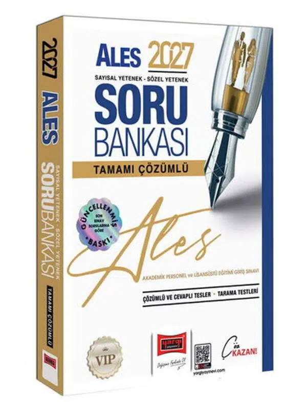 Yargı Yayınları 2027 ALES VİP Sayısal-Sözel Yetenek Tamamı Çözümlü Soru Bankası