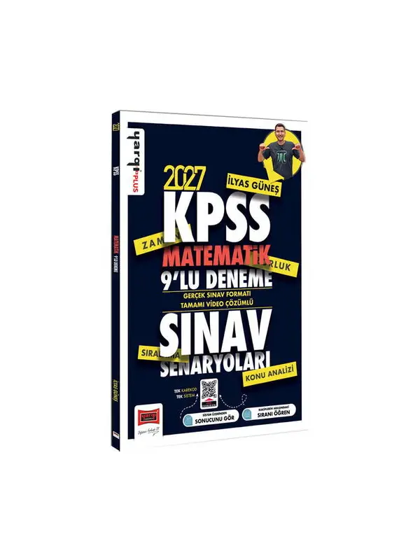Yargı Yayınları 2027 KPSS Matematik Sınav Senaryoları Tamamı Video Çözümlü 9 Deneme İlyas Güneş