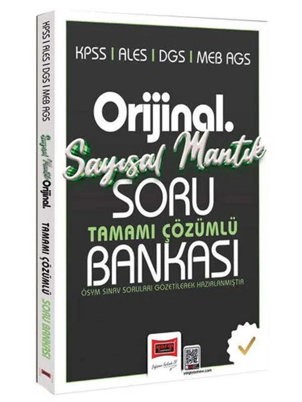 Yargı Yayınları KPSS ALES DGS MEB-AGS Orijinal Sayısal Mantık Tamamı Çözümlü Soru Bankası