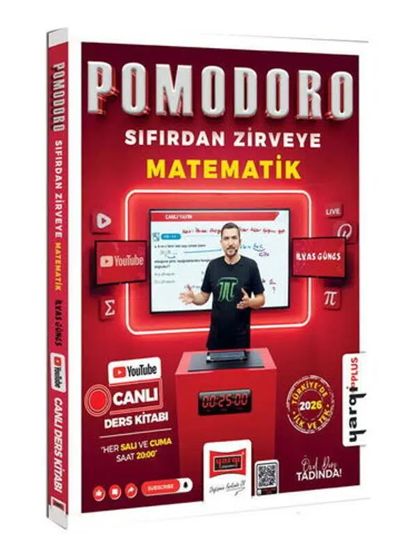 Yargı Yayınları Pomodoro Sıfırdan Zirveye KPSS ALES DGS MEB-AGS TYT-AYT Matematik Canlı Ders Kitabı
