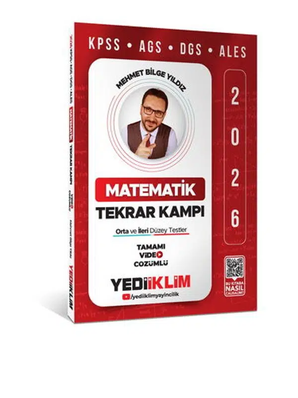 Yediiklim 2026 KPSS AGS DGS ALES Matematik Tamamı Video Çözümlü Tekrar Kampı