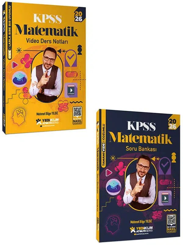 Yediiklim 2026 KPSS Atölye Genel Yetenek Matematik Ders Notları-Soru Bankası Seti Paragraf Hediye