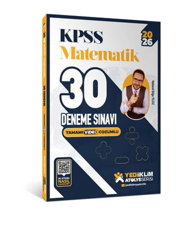Yediiklim 2026 KPSS Atölye Serisi Matematik 30 Deneme Sınavı Tamamı Video Çözümlü