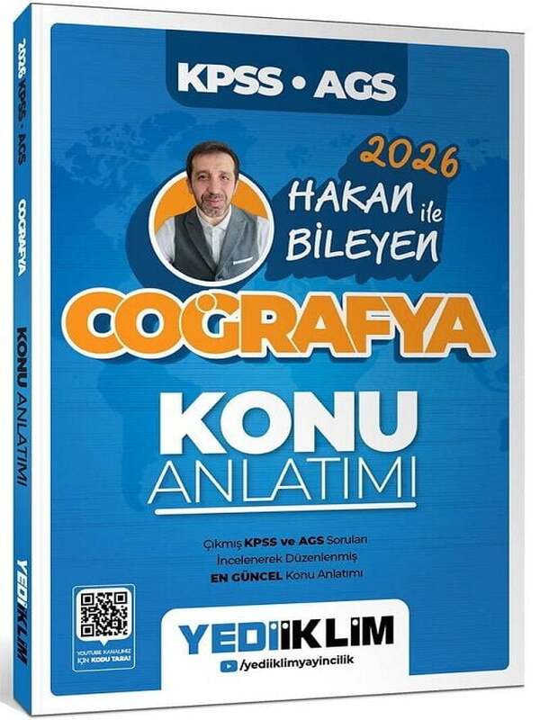 Yediiklim 2026 KPSS MEB-AGS Coğrafya Konu Anlatımı - Hakan Bileyen