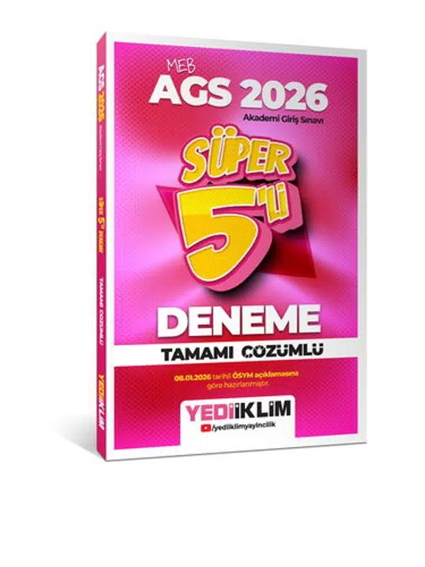 Yediiklim 2026 MEB AGS Tamamı Çözümlü Süper 5 li Deneme