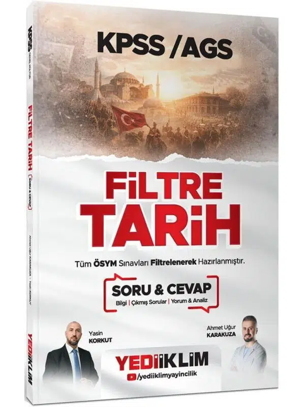 Yediiklim Yayınları 2026 KPSS AGS Filtre Tarih Soru Cevap