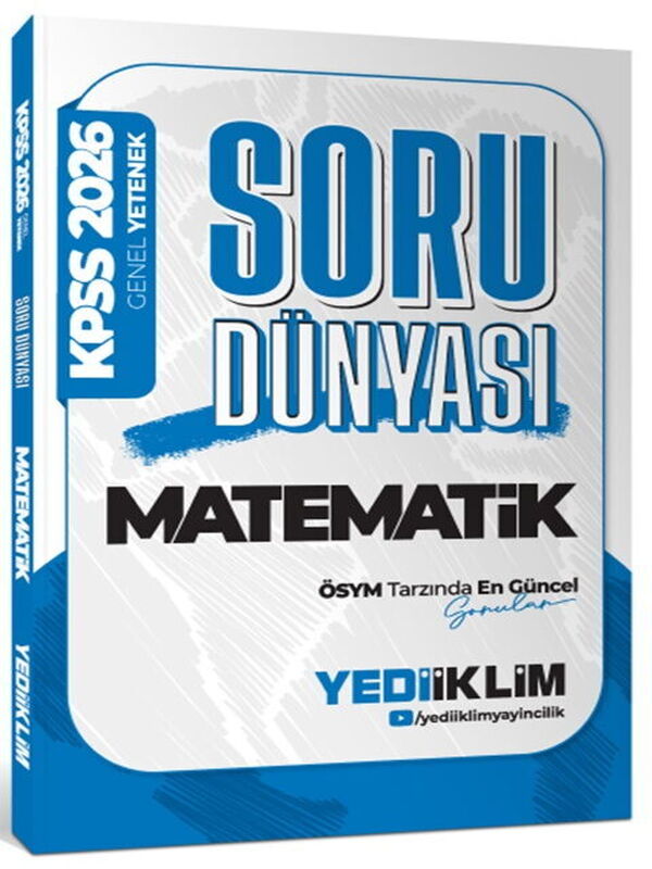 Yediiklim Yayınları 2026 KPSS Genel Yetenek Matematik Soru Dünyası