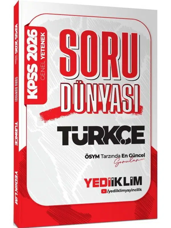 Yediiklim Yayınları 2026 KPSS Genel Yetenek Türkçe Soru Dünyası