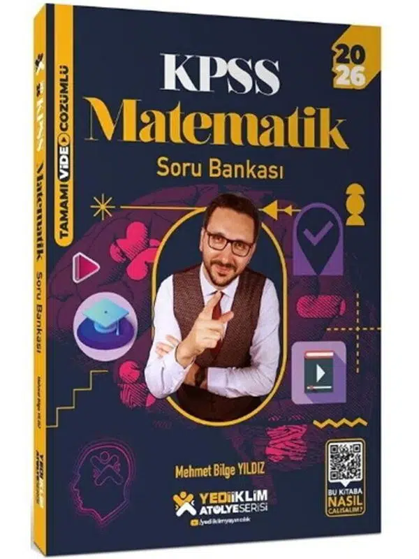 Yediiklim Yayınları 2026 KPSS Matematik Atölye Soru Bankası Mehmet Bilge Yıldız