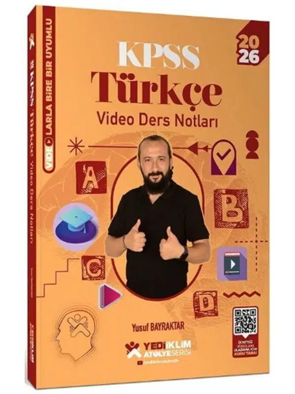 Yediiklim Yayınları 2026 KPSS Türkçe Atölye Video Ders Notları