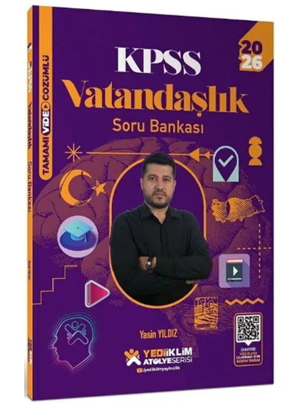 Yediiklim Yayınları 2026 KPSS Vatandaşlık Atölye Soru Bankası