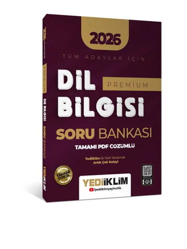 Yediiklim Yayınları 2026 Tüm Adaylar İçin Dil Bilgisi Premium Tamamı PDF Çözümlü Soru Bankası