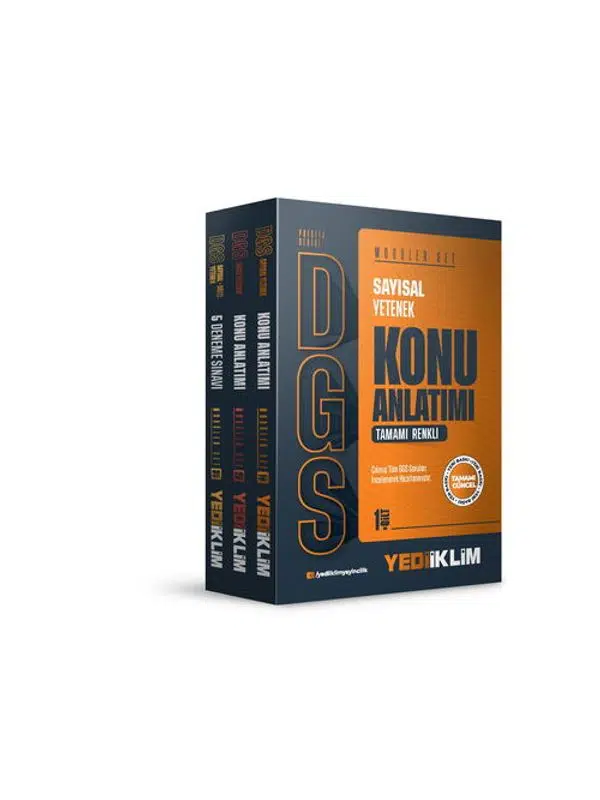 Yediiklim Yayınları 2027 DGS Prestij Serisi Tamamı Renkli Konu Anlatımı Modüler Set