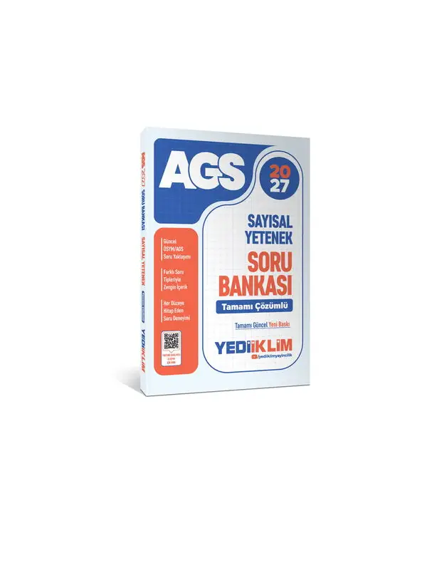 Yediiklim Yayınları 2027 MEB AGS Sayısal Yetenek Tamamı Çözümlü Soru Bankası
