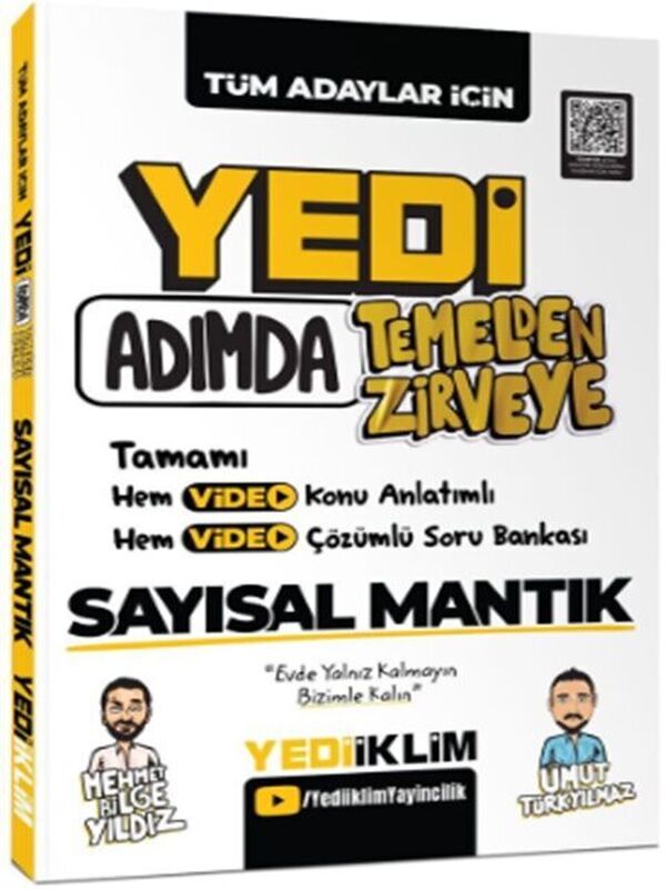 Yediiklim Yayınları Tüm Adaylar İçin Yedi Adımda Temelden Zirveye Sayısal Mantık Video Konu Anlatımlı