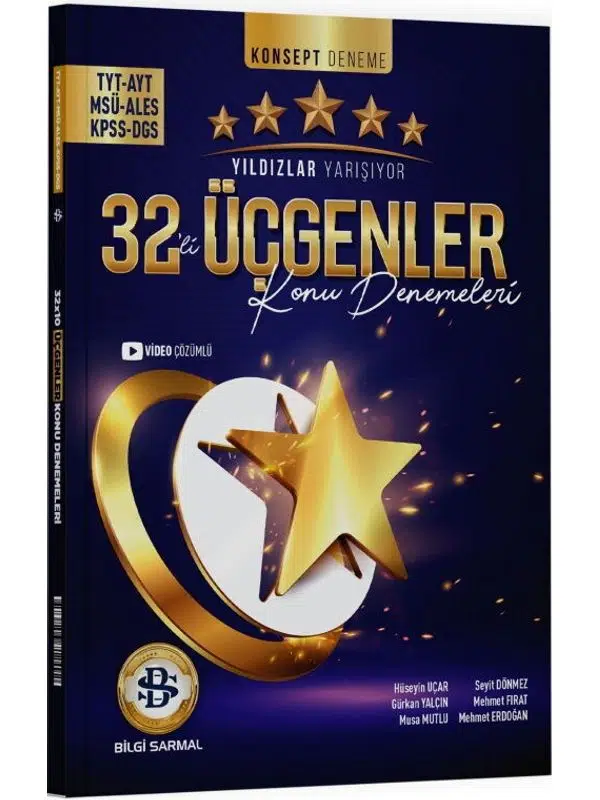 Yıldızlar Yarışıyor TYT AYT Üçgenler 32 li Konu Denemeleri